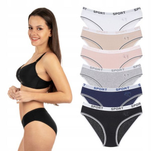 6x Majtki Figi Bawełniane Damskie Rozmiar Xl