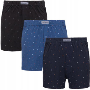 3x Bokserki Luźne Męskie Cotton World Rozmiar 5xl