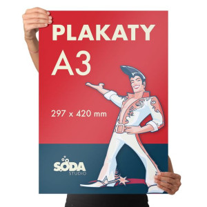 Plakaty A3 [297x420mm] • 130g/m2 • nakład: 100szt.