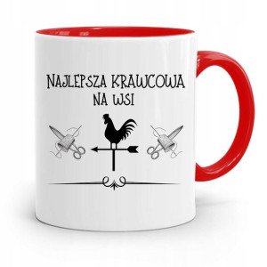 Kubek Czerwony Krawca Krawcowej Najlepsza Na Wsi