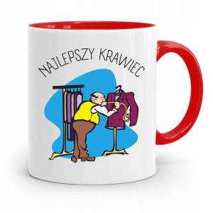 Kubek Czerwony Krawca Krawcowej Najlepszy Krawiec