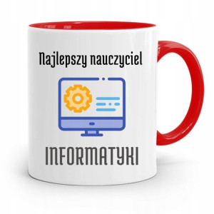 Kubek Czerwony Na Dzień Nauczyciela Informatyki