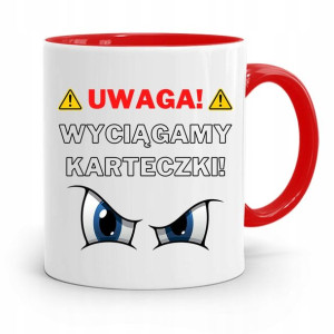 Kubek Czerwony Na Dzień Nauczyciela Karteczki