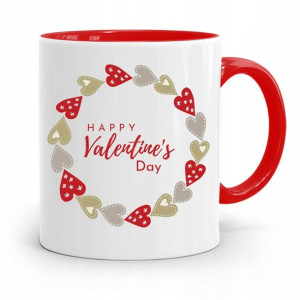 Kubek Czerwony Na Walentynki Happy Valentines Day