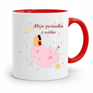 Kubek Czerwony Na Walentynki Moja Gwiazdka Z Nieba