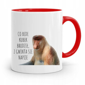 Kubek Czerwony Nosacz Janusz Co Bede Kubek Prezent