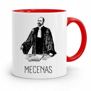 Kubek Czerwony Prawnika Mecenasa Mecenas Prezent