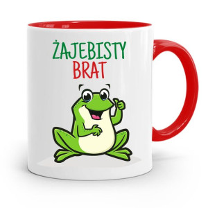 Kubek Czerwony Prezent Dla Brata Żajebisty Brat