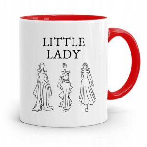 Kubek Czerwony Prezent Dla Córki Little Lady