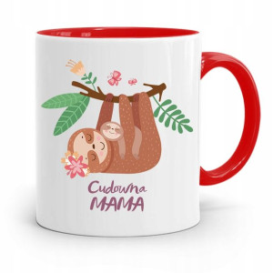 Kubek Czerwony Prezent Dla Cudownej Mamy Matki