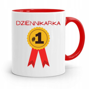 Kubek Czerwony Prezent Dla Dziennikarza Reportera