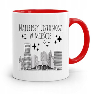 Kubek Czerwony Prezent Dla Listonosza Najlepszy