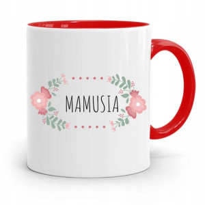 Kubek Czerwony Prezent Dla Mamy Matki Mamusia