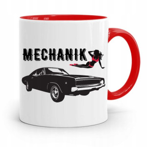 Kubek Czerwony Prezent Dla Mechanika Mechanik