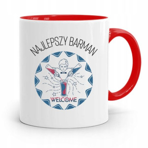 Kubek Czerwony Prezent Dla Najlepszego Barmana