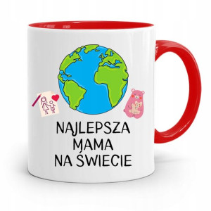 Kubek Czerwony Prezent Dla Najlepszej Mamy Matki