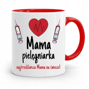 Kubek Czerwony Prezent Dla Najtroskliwszej Mamy