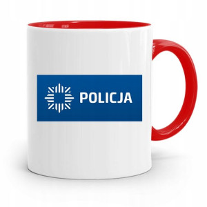 Kubek Czerwony Prezent Dla Policjanta Policjantki