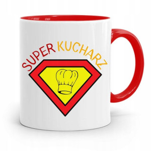 Kubek Czerwony Prezent Dla Super Kucharza Kucharki