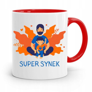 Kubek Czerwony Prezent Dla Syna Super Synek