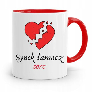 Kubek Czerwony Prezent Dla Syna Łamacz Serc