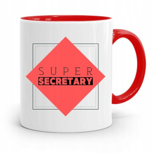 Kubek Czerwony Prezent Sekretarki Super Secretary