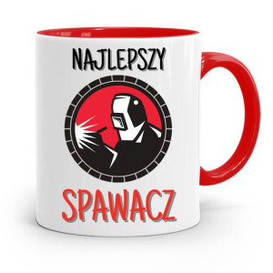 Kubek Czerwony Prezent Spawacza Najlepszy Spawacz
