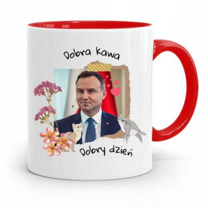 Kubek Czerwony Prezydenta Andrzej Duda Dobra Kawa