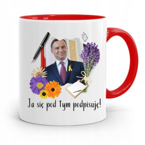 Kubek Czerwony Prezydenta Andrzej Duda Pis Zdrowie