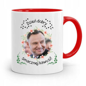 Kubek Czerwony Prezydenta Andrzej Duda Pis Zdrowie