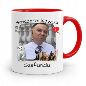 Kubek Czerwony Prezydenta Andrzej Duda Pis Zdrowie