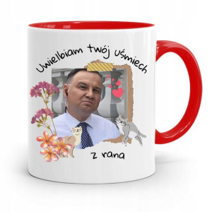 Kubek Czerwony Prezydenta Andrzej Duda Pis Zdrowie
