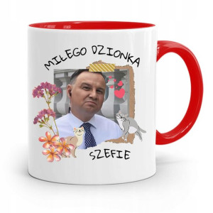 Kubek Czerwony Prezydenta Andrzej Duda Pis Zdrowie