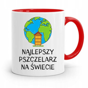 Kubek Czerwony Pszczelarza Najlepszy Na Świecie