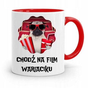 Kubek Czerwony Śmieszny Zabawny Chodź Na Film