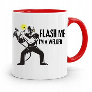 Kubek Czerwony Spawacza Flash Me Im A Welder