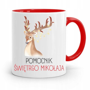 Kubek Czerwony Świąteczny Pod Choinkę Na Mikołaja