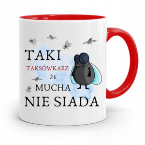 Kubek Czerwony Taksówkarza Taki Że Mucha Nie Siada