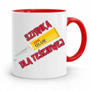 Kubek Czerwony Teściowej Szminka Dla Teściowej