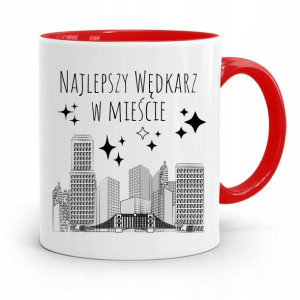 Kubek Czerwony Wędkarza Najlepszy Wędkarz Miasta