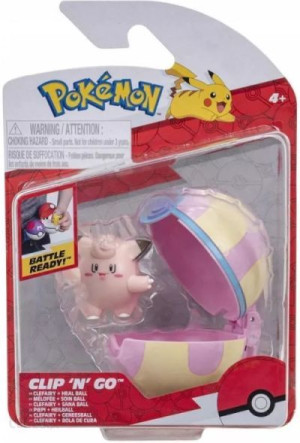 95057 Pokemon ClipNGo Clefairy+Heal Ball