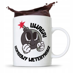 Kubek Dla Weterynarza Uwaga Bombowy Weterynarz