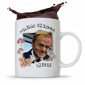 Kubek Donald Tusk Po Platforma Miłego Dnia Szefie