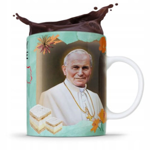 Kubek Fullprint Prezent Papież Jak Paweł Ii Papaj