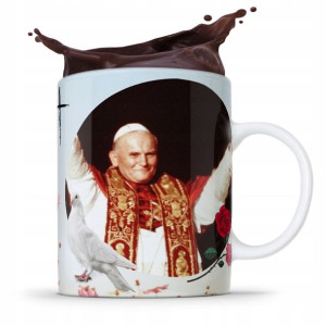 Kubek Fullprint Prezent Papież Jak Paweł Ii Papaj