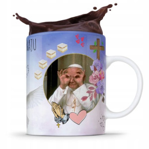 Kubek Fullprint Prezent Papież Jak Paweł Ii Papaj