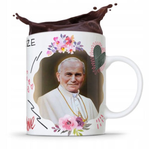Kubek Fullprint Prezent Papież Jak Paweł Ii Papaj