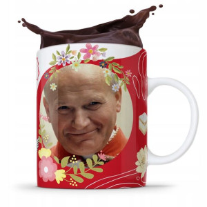 Kubek Fullprint Prezent Papież Jak Paweł Ii Papaj