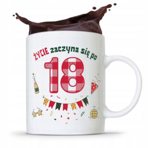 Kubek Idealny Prezent Na Urodziny 18 18te 18-te
