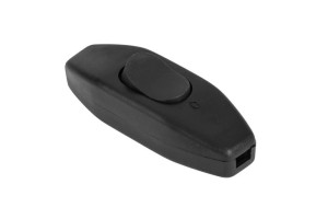 Złącze przełącznik przelotowy czarny  2,5A/250V